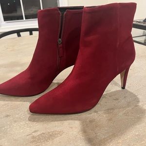 Botkier maroon heeled booties in a women’s size 11.